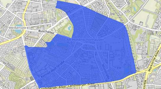 Bodenrichtwertkarte Berlin Alt Hohensch&ouml;nhausen